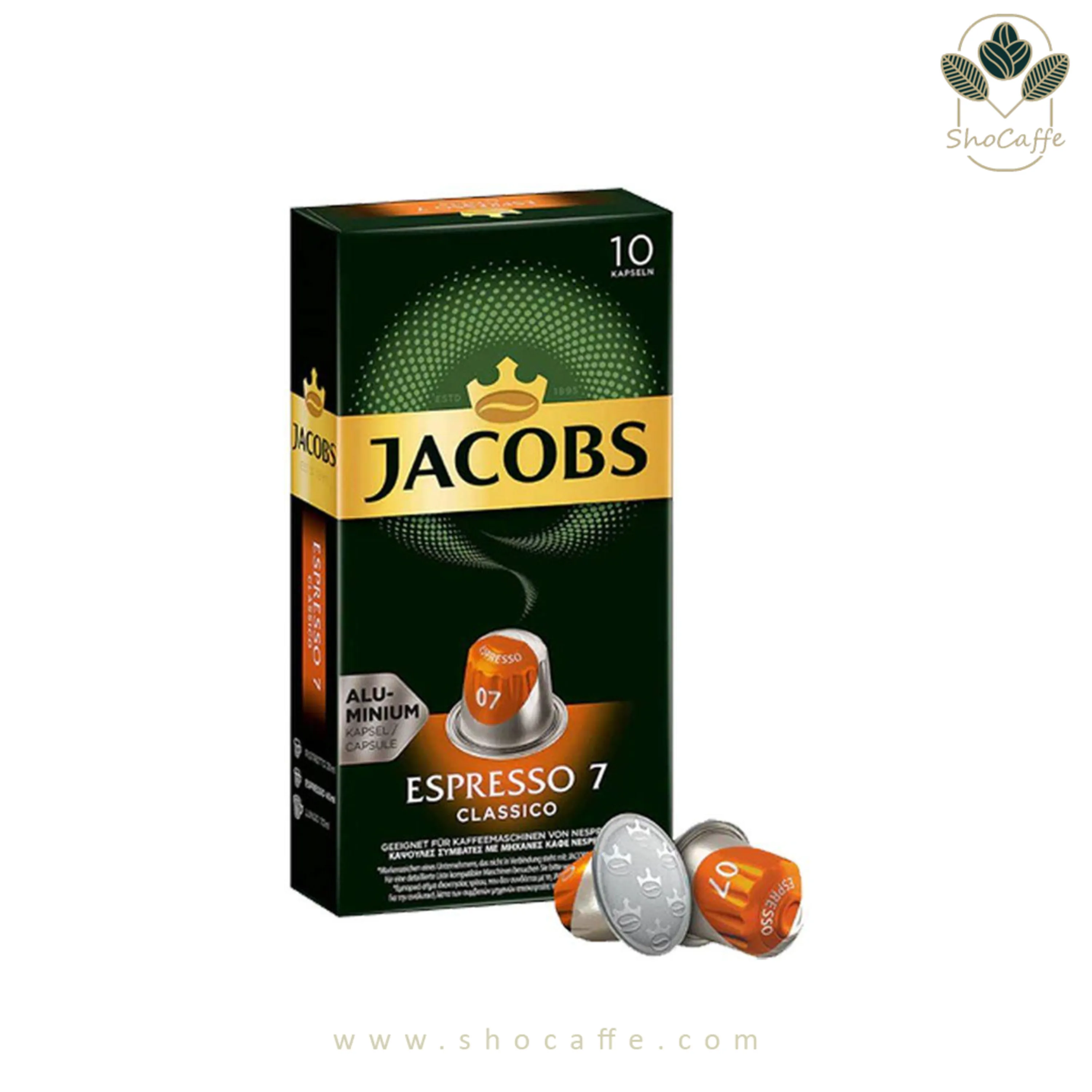 کپسول قهوه جاکوبز اسپرسو کلاسیکو بسته 10 عددی کپسول قهوه جاکوبز اسپرسو کلاسیکو بسته 10 عددی-52گرمی